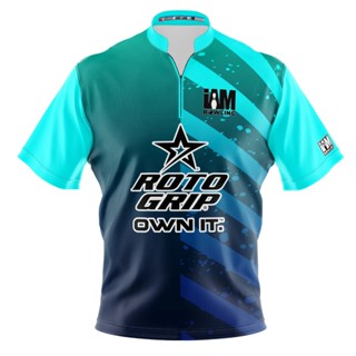 เสื้อโปโล แขนสั้น พิมพ์ลาย Roto Grip DS Bowling Jersey 2101-RG 3D