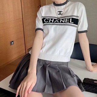 พร้อมส่ง ! Chane ! เสื้อยืดแขนสั้น สวมใส่สบาย แบบใหม่