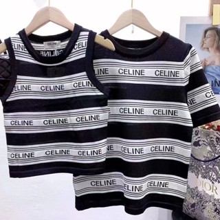 พร้อมส่ง !Celin ! เสื้อสายเดี่ยว แขนกุด แฟชั่นฤดูร้อน สไตล์เกาหลี