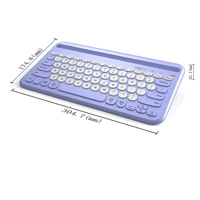 คีย์บอร์ดบลูทูธไร้สาย-2-4ghz-โหมดอัจฉริยะ-โหมดคู่-2-4ghz-ชาร์จได้