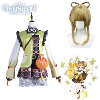 Game Genshin Impact Yaoyao Cartoon Cosplay Show Costume Game Female Role Play Suit Adult Girls Party Suit