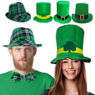 Unisex St. Patricks Day Green Hats Adult Irish Leprechaun Shamrock Fancy Dress Access Gifts