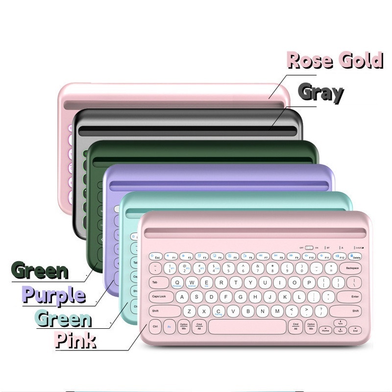 คีย์บอร์ดบลูทูธไร้สาย-2-4ghz-โหมดอัจฉริยะ-โหมดคู่-2-4ghz-ชาร์จได้
