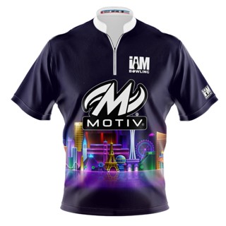 Motiv DS เสื้อโปโล แขนสั้น พิมพ์ลายโบว์ลิ่ง 2102-MT 3D