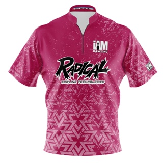 เสื้อโปโลแขนสั้น ลายทีม Radical DS Bowling 2119-RD 3D