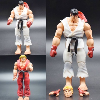 โมเดลฟิกเกอร์ Street Fighter NECA Game Figure of Ryu and Ken ของเล่นสําหรับเด็ก และผู้ใหญ่