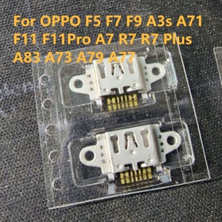 อุปกรณ์ชาร์จพอร์ตเชื่อมต่อ สําหรับ OPPO F5 F7 F9 A3s A71 F11 F11Pro A7 R7 R7 Plus A83 A73 A79 A77 2 ชิ้น
