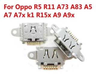 พอร์ตชาร์จ 7 Pin Micro Usb สําหรับ Oppo R5 R11 R7 A77 A79 A83 A1 A5 A7 Cph1803 Realme R15X A9 A9X 1 ชิ้น