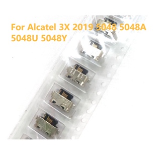 ซ็อกเก็ตเชื่อมต่อพอร์ตชาร์จ Micro USB สําหรับ Alcatel 3X 2019 5048 5048A 5048U 5048Y 2-20 ชิ้น