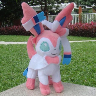 ตุ๊กตานุ่ม รูปการ์ตูนโปเกม่อน Sylveon Go Fairy Eevee ขนาด 9 นิ้ว