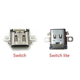 1-5 ชิ้น Nintendoo Switch Lite พอร์ตชาร์จ Oled เชื่อมต่อ USB Type-C แท่นชาร์จ ซ็อกเก็ตปลั๊กชาร์จ ขาเชื่อมต่อแท่นชาร์จ