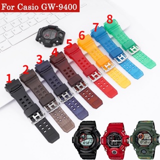 Solyifilm สายนาฬิกาข้อมือยาง กันน้ํา กันเหงื่อ ทนทาน สําหรับ Casio GW-9400 G-9300 GW9300 Cat Man Series