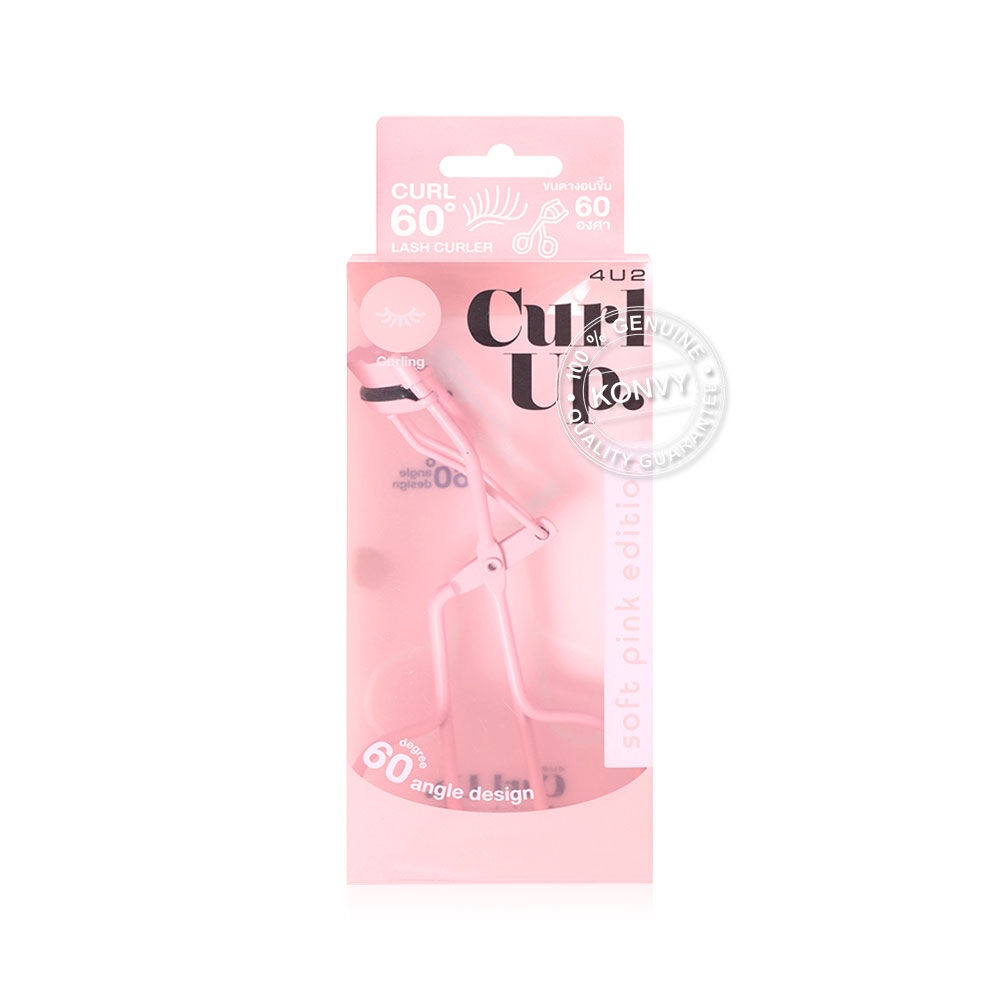 คำอธิบายเพิ่มเติมเกี่ยวกับ 4U2 Curl Up Soft Pink Edition 1pcs โฟร์ยูทู ที่ดัดขนตา ขนตายาวเด้งอย่างสมบูรณ์แบบ.