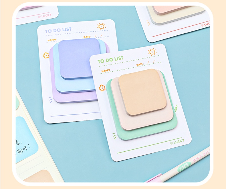 90 ชิ้น/เซ็ตเพลงพับ Series Post-it Notes Ins แฟชั่นหมายเหตุกระดาษ ...