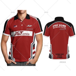 ✨✨เสื้อกีฬาแขนสั้น ผ้าเจอร์ซีย์ J&amp;T Express สําหรับผู้ชาย 2023 Zjy112 น้ําหนักเบา ระบายอากาศได้ดี