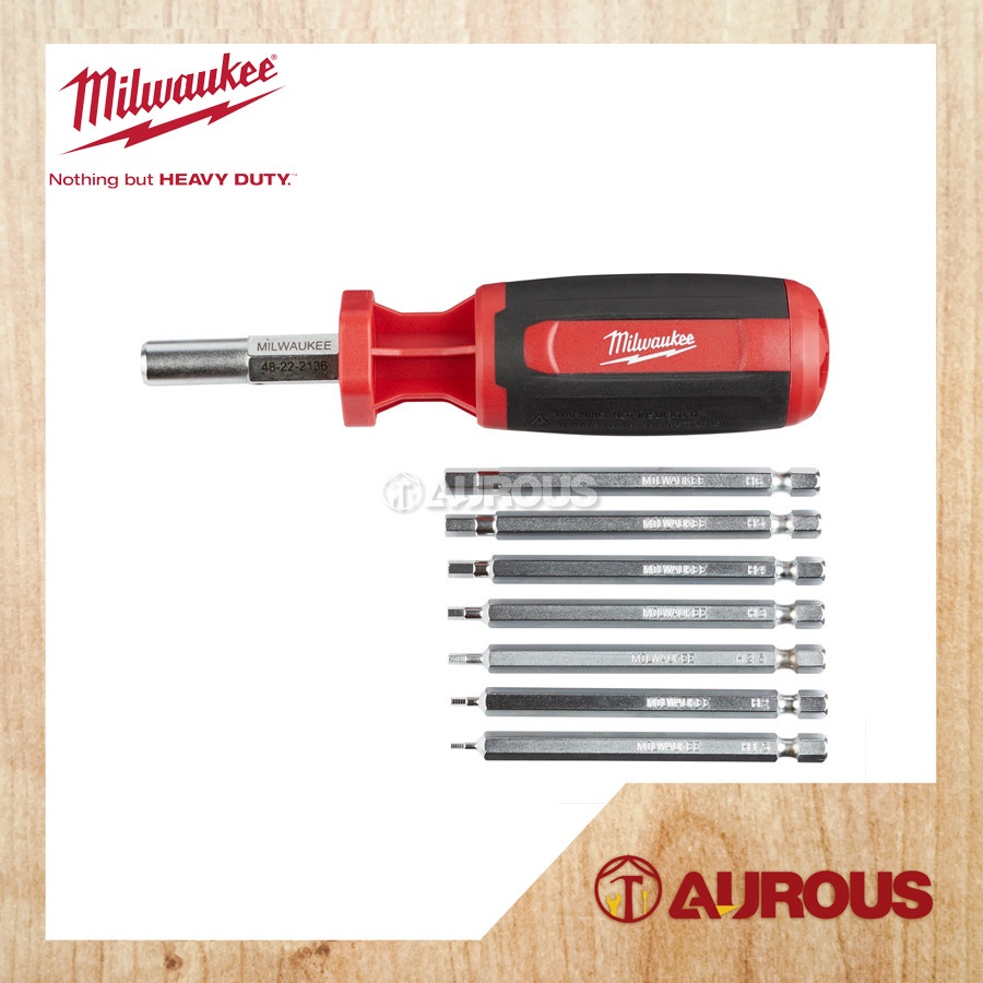 Milwaukee 9 IN 1 HEX KEY MULTIBIT DRIVER SET (48222136) Shopee Thailand