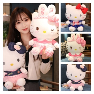 หมอนตุ๊กตานุ่ม รูปการ์ตูน Sanrio Hello Kitty น่ารัก ของเล่นสําหรับเด็ก