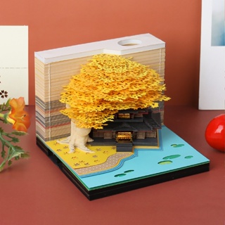 กระดาษโน้ตอะคริลิค 3D รูปปราสาทน่ารัก DIY สําหรับเป็นของขวัญคริสต์มาส