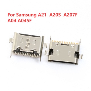 ซ็อกเก็ตเชื่อมต่อที่ชาร์จ Micro USB สําหรับ Samsung Galaxy A21 A20S A207F A04 A045F 20 ชิ้น