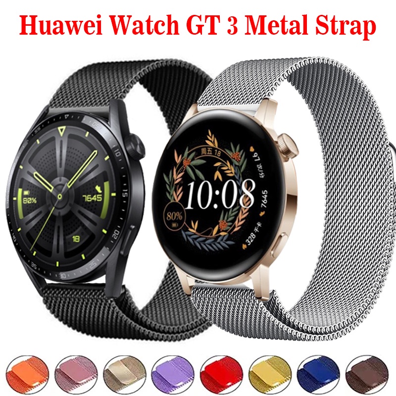 สายนาฬิกาข้อมือ-สเตนเลส-โลหะ-สําหรับ-huawei-watch-gt3-huawei-watch-gt-3-42-มม-46-มม-milanese-loop-watch