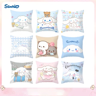 ปลอกหมอน ผ้าซาติน พิมพ์ลายอนิเมะ Sanrio Kawaii Cinnamoroll My Melody สําหรับตกแต่งบ้าน โซฟา ห้องนอนเด็ก