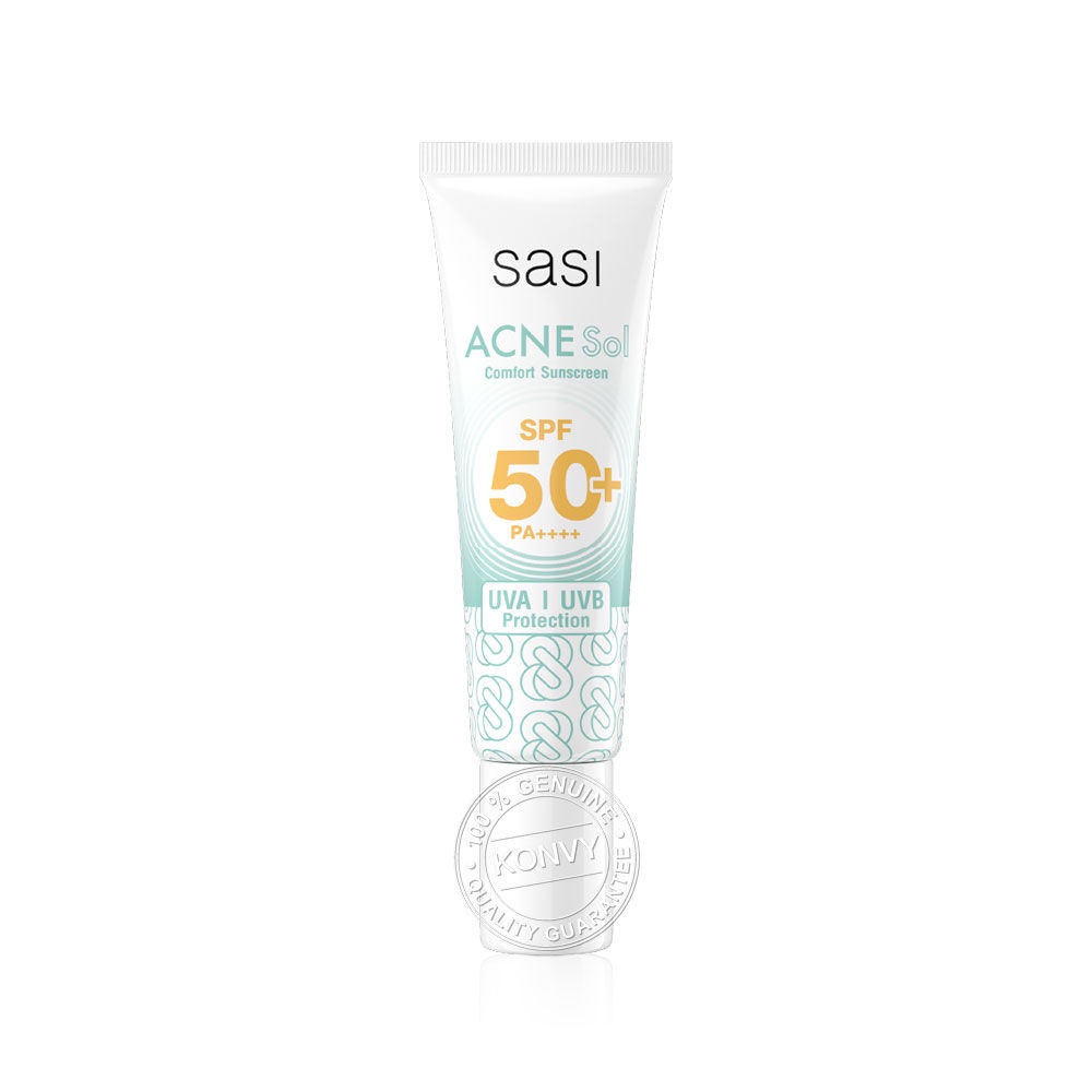 SASI Acne Sol Comfort Sunscreen SPF 50+ PA++++ 15ml ศศิ กันแดดเนื้อเซ ...