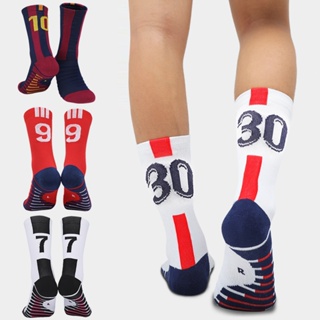 Luc ถุงเท้าฟุตบอล กันลื่น ระบายอากาศ คุณภาพสูง สําหรับเด็ก และผู้ใหญ่ ไซซ์ 10# 7#