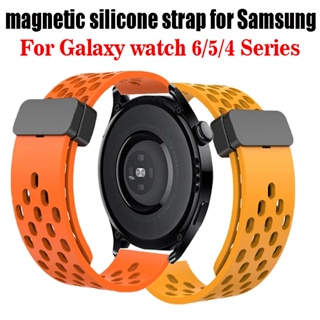 สายนาฬิกาข้อมือซิลิโคน 20 มม. สําหรับ Samsung galaxy watch 6 5 4 40 มม. 44 มม. watch 6 classic 43 47 มม. watch 4 classic 42 มม. 46 มม. watch 5 pro