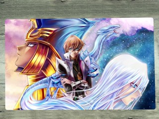 Yugioh Playmat แผ่นรองเมาส์ ลายมังกรดํา ตาแดง TCG CCG สําหรับเล่นเกม