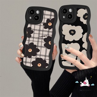 เคสโทรศัพท์มือถือ แบบนิ่ม ลายดอกไม้ ขอบหยัก ลายสก๊อต สําหรับ Realme C21Y C55 C53 C51 C35 C25 C30 C33 C11 C15 C25Y C25s C20 C12 5 9i 5i 8Pro 10 8 5s 6i 8i 7 7i 9 Pro+ C3 C20A C17 เคส Tpu