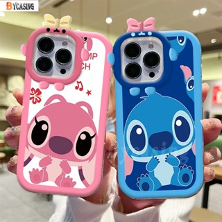 เคสโทรศัพท์มือถือ กันกระแทก ลายการ์ตูน Stitch Angel Lilo สําหรับ Realme C55 C33 C30 C31 C21Y C25Y C35 Realme 10 4G 9i 8i C12 C11 C20 C17 C25 C15 C3 5i 6i 7i 5 C2