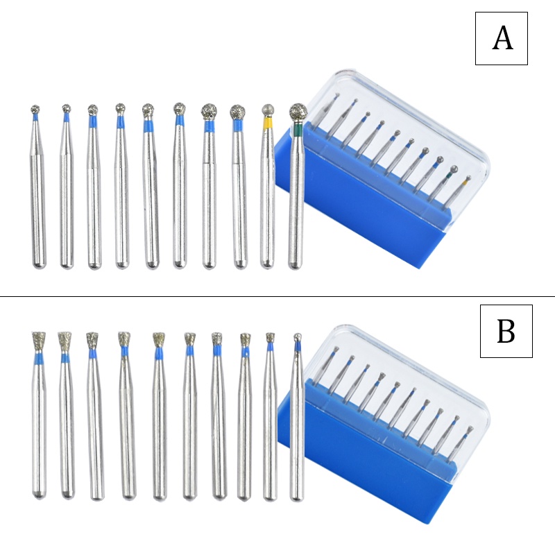 ddydental-ชุดเครื่องมือทันตกรรม-fg-ความเร็วสูง-a-1-6-มม-ชุด-br-10-ชิ้น
