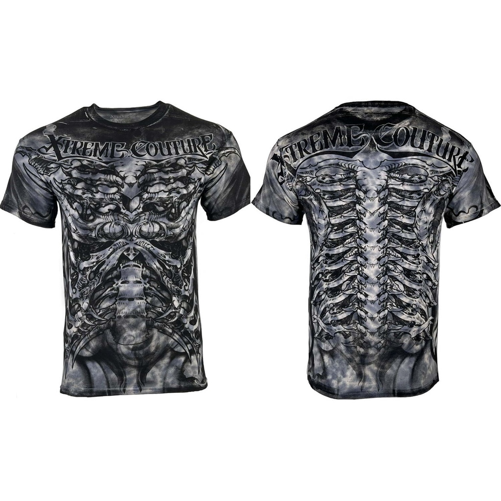 เสื้อยืด-พิมพ์ลาย-xtreme-couture-by-affliction-สีเทา-สําหรับผู้ชาย