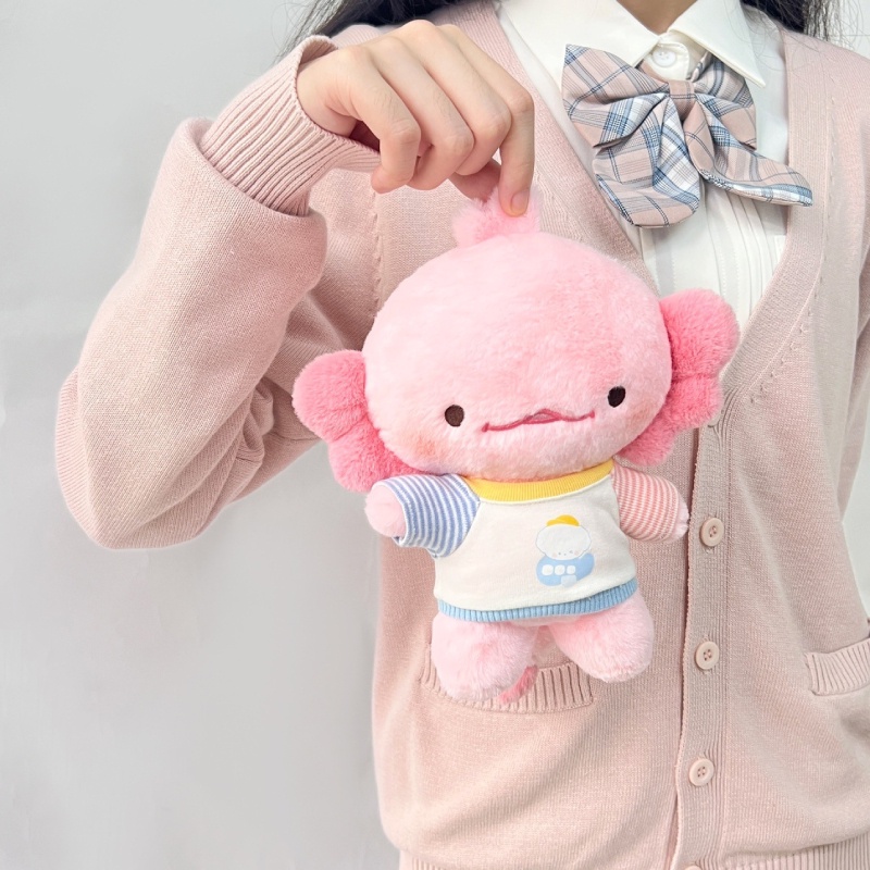 ของเล่นตุ๊กตาการ์ตูน-axolotl-plushie-น่ารัก-และถุงบรรจุภัณฑ์-สําหรับเด็ก