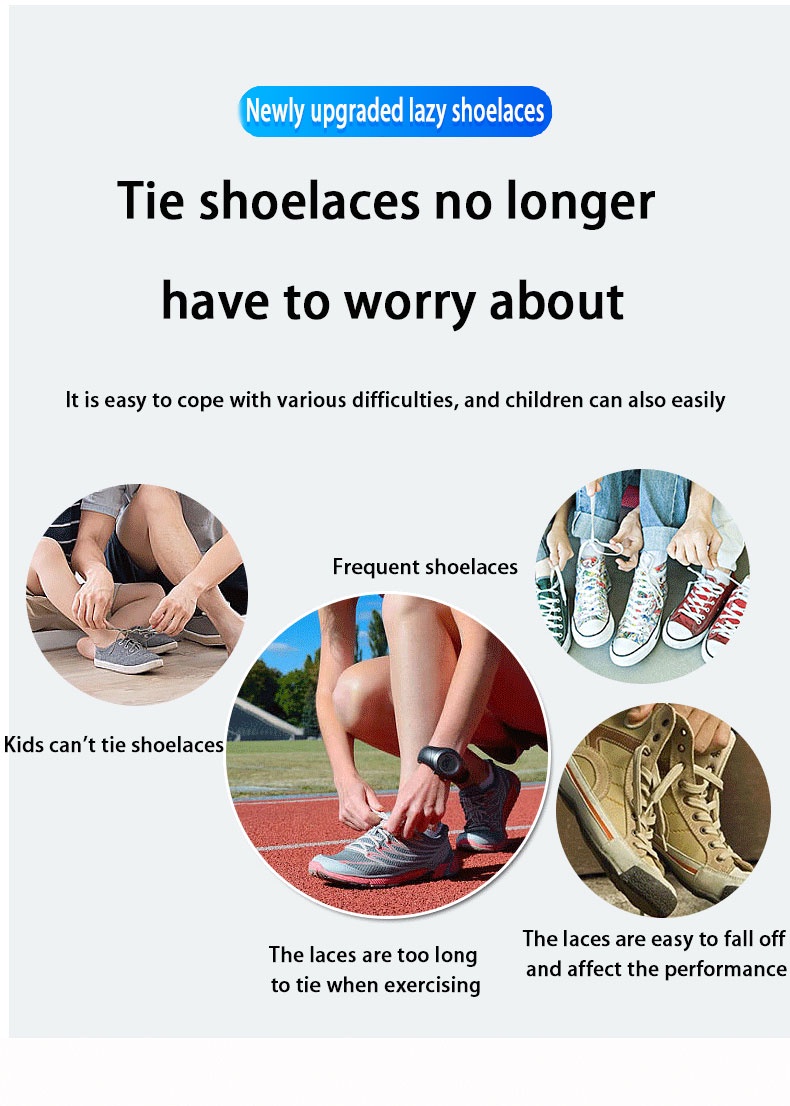 ข้อมูลเกี่ยวกับ เชือกผูกรองเท้า แบบยืดหยุ่น ไม่ต้องผูก สําหรับรองเท้าผ้าใบ AF1