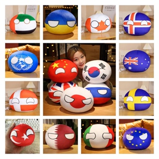 10/30/40 ซม. Country Ball ตุ๊กตาของเล่น Polandball จี้ Country Balls Countryball ตุ๊กตายัดไส้ วันเด็ก สําหรับเด็ก