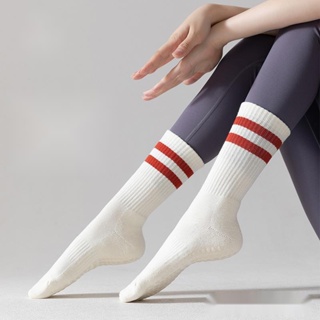 ถุงเท้าซิลิโคน แบบหนา กันลื่น เหมาะกับการเล่นโยคะ ฟิตเนส เต้นรํา พิลาทิส ขนาดกลาง