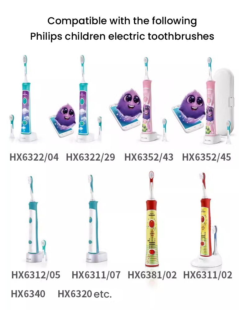 philips-หัวแปรงสีฟันไฟฟ้า-แบบเปลี่ยน-สําหรับเด็ก-hx6322-hx6352-2-ชิ้น-ต่อแพ็ค