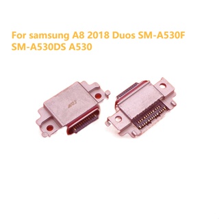 พอร์ตชาร์จ ซ็อกเก็ตแจ็คเชื่อมต่อ Micro USB Type-C สําหรับ samsung Galaxy A8 2018 Duos SM-A530F SM-A530DS A530 1 ชิ้น