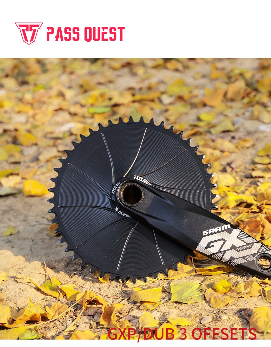 ใบจาน GXP Chainring 3mm Offset Narrow Wide ใบจานหน้า SRAM XX1 X9 XO X01 ...