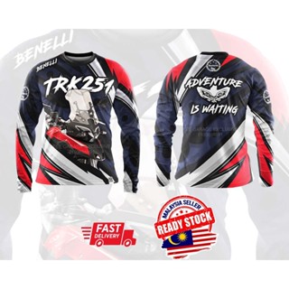 [พร้อมส่ง] Benelli TRK 251 เสื้อยืดลําลอง แขนสั้น พิมพ์ลาย Weekend Ride Convoy Jersey