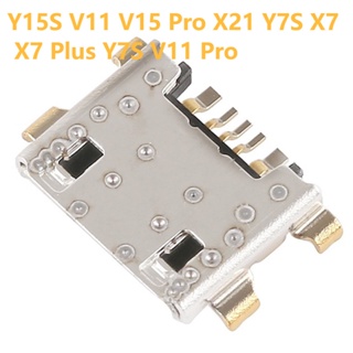พอร์ตชาร์จ USB สําหรับ Vivo Y15S V11 V15 Pro X21 Y7S X7 X7 Plus Y7S V11 Pro 10-50 ชิ้น