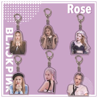 Park Chae Young Rosé พวงกุญแจอะคริลิค จี้รูปดาวสองด้าน HD BLACKPINK สําหรับกระเป๋านักเรียน