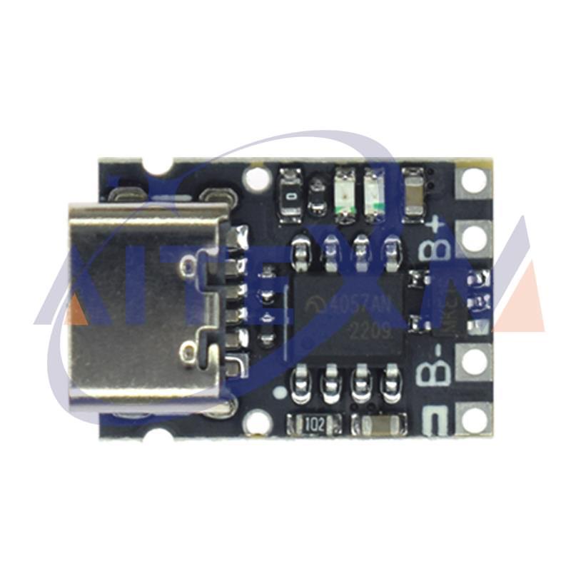 Tp4057 1A โมดูลบอร์ดชาร์จแบตเตอรี่ลิเธียม พอร์ตโพลิเมอร์ Type-C พร้อม ...