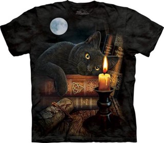 เสื้อยืด พิมพ์ลาย The Witching Hour สีดํา สําหรับผู้ใหญ่ เหมาะกับวันฮาโลวีน