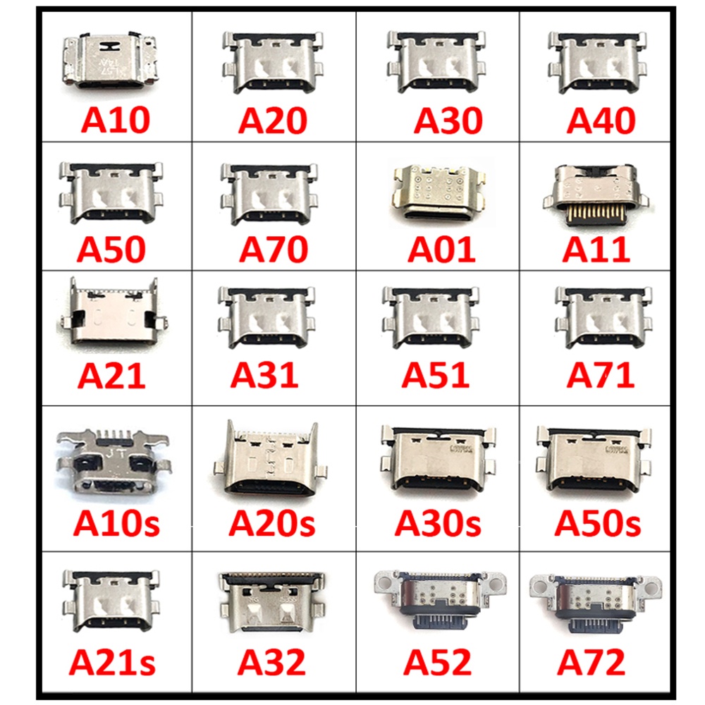 แท่นชาร์จ-usb-สําหรับ-samsung-a20-a30-a50-a70-a51-a21s-a01-a30s-a20s-a50s-a11-a21-a31-a52-a02s-a32-10-ชิ้น