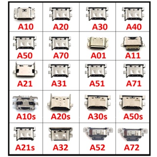 แท่นชาร์จ USB สําหรับ Samsung A20 A30 A50 A70 A51 A21s A01 A30s A20s A50s A11 A21 A31 A52 A02s A32 10 ชิ้น