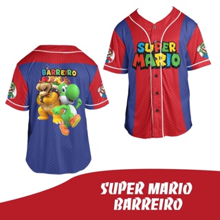 เสื้อกีฬาเบสบอล ลาย Super Mario Barreiro Jersey แฟชั่นสําหรับผู้ชาย และผู้หญิง