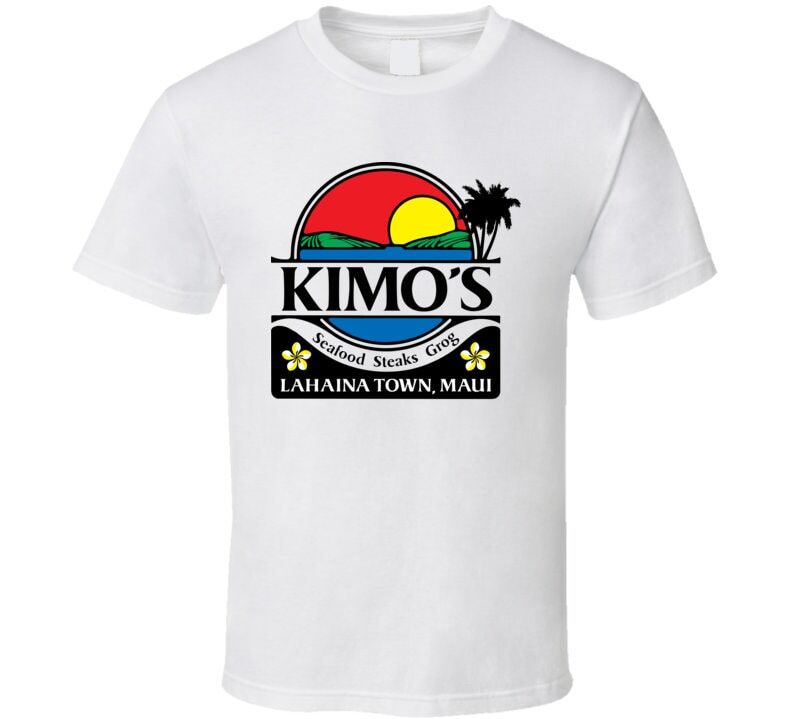 เสื้อยืด-ลาย-kimos-maui-hawaii-สําหรับร้านอาหาร