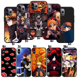 Bo5 เคสโทรศัพท์ซิลิโคน แบบนิ่ม ลายการ์ตูนนารูโตะ Akatsuki สําหรับ iPhone 11 Pro Max XR SE 2020